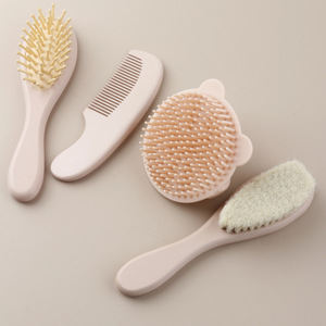 Set de Baño para Bebé: Champú, Cojín de Madera de Haya Suave, Peine de Masaje, Cepillo de Silicona con <span class=keywords><strong>Dientes</strong></span> Finos, Cepillo Pequeño con Bolsa de Aire - Product Image 6