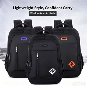 Sac à dos pour ordinateur portable résistant à l'eau avec port USB, grande capacité, sac à dos souple pour l'école, les voyages, le bureau - Product Image 6