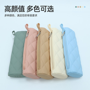 Diamond Zipper <b>Makeup</b> Bag 20cm X 7cm X 3.5cm Portable Cosmetic <b>Case</b> For Travel Storage Sky Blue - Product Image 2