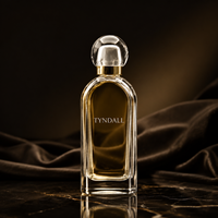 Flacon de parfum de luxe noir mat avec boîte 30ml 50ml 100ml pour marques de créateurs avec fond épais et capuchon doré