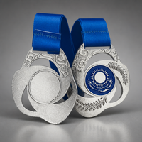 Médaille sportive personnalisée plaquée or avec emblème du Kazakhstan - Édition 1ère place - Fabricant Noble
