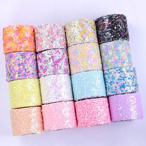 Usine bricolage à la main arc cheveux accessoires ruban 6cm/8cm * 10 Yards maille broderie pièce huileux strass pour Unique personnalisé - Product Image 1