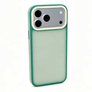 Coque de téléphone de luxe à trois couleurs contrastées et rainurée pour iPhone 17 16 15 Pro Max, avec bordure bicolore et design rainuré contrastant - Product Image 6