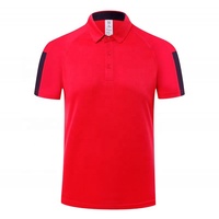Haute qualité 100% Polyester hommes été pour Polo t-shirt en gros à manches courtes Jersey imprimé Patchwork tricoté Design Golf Polo