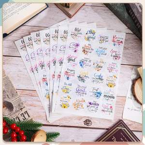 Pegatinas florales de escritura cristiana, versículo bíblico para sellos de calcomanías de sobres, tarjetas, manualidades y decoraciones para fiestas, 1,5 pulgadas de diámetro - Product Image 4