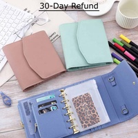 Coffret cadeau Yihe pour papeterie/bureau/école, ensemble économique comprenant un agenda A7 en cuir souple Saffiano avec feuille volante, des enveloppes et des marqueurs
