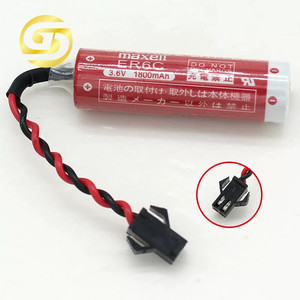 <span class=keywords><strong>ER6C</strong></span> 3,6V PLC Lithium-Batterie mit schwarzem Anschluss SM-2P F2-40BL FX1N/FX2N - Product Image 1