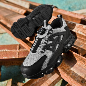 US 13 EUR 47 Zapatos <span class=keywords><strong>DE</strong></span> TRABAJO acolchados ergonómicos Calzado industrial Punta <span class=keywords><strong>de</strong></span> acero Anti impacto Resistente a pinchazos Zapatos <span class=keywords><strong>de</strong></span> seguridad <span class=keywords><strong>de</strong></span> encaje fácil - Product Image 6