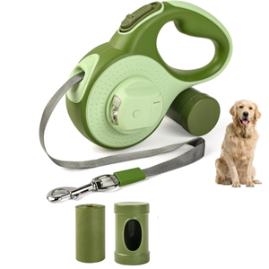 2025 nueva correa de perro retráctil automática ajustable con luz de Flash <span class=keywords><strong>LED</strong></span> brillante al por mayor correa de mascota personalizable - Product Image 1