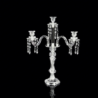 Chandelier simple en acrylique pour décoration de mariage, bougies de table, décoration de maison et de salle de réception