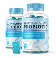 Gummies probiotiques OEM/ODM avec prébiotiques, fibres, sans sucre, pour femmes