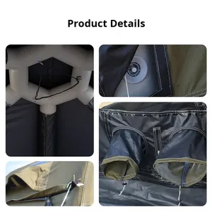 Luxury Style Waterproof Cotton Fabric Four-season 6-8 Person Easy Setup UV-Resistant Triple Inflatable <b>Tent</b> for Camping - Product Image 6