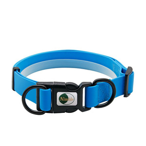经典防水环保 PVC 狗项圈，带安全绳，适合中小型犬户外玩耍 - Product Image 2