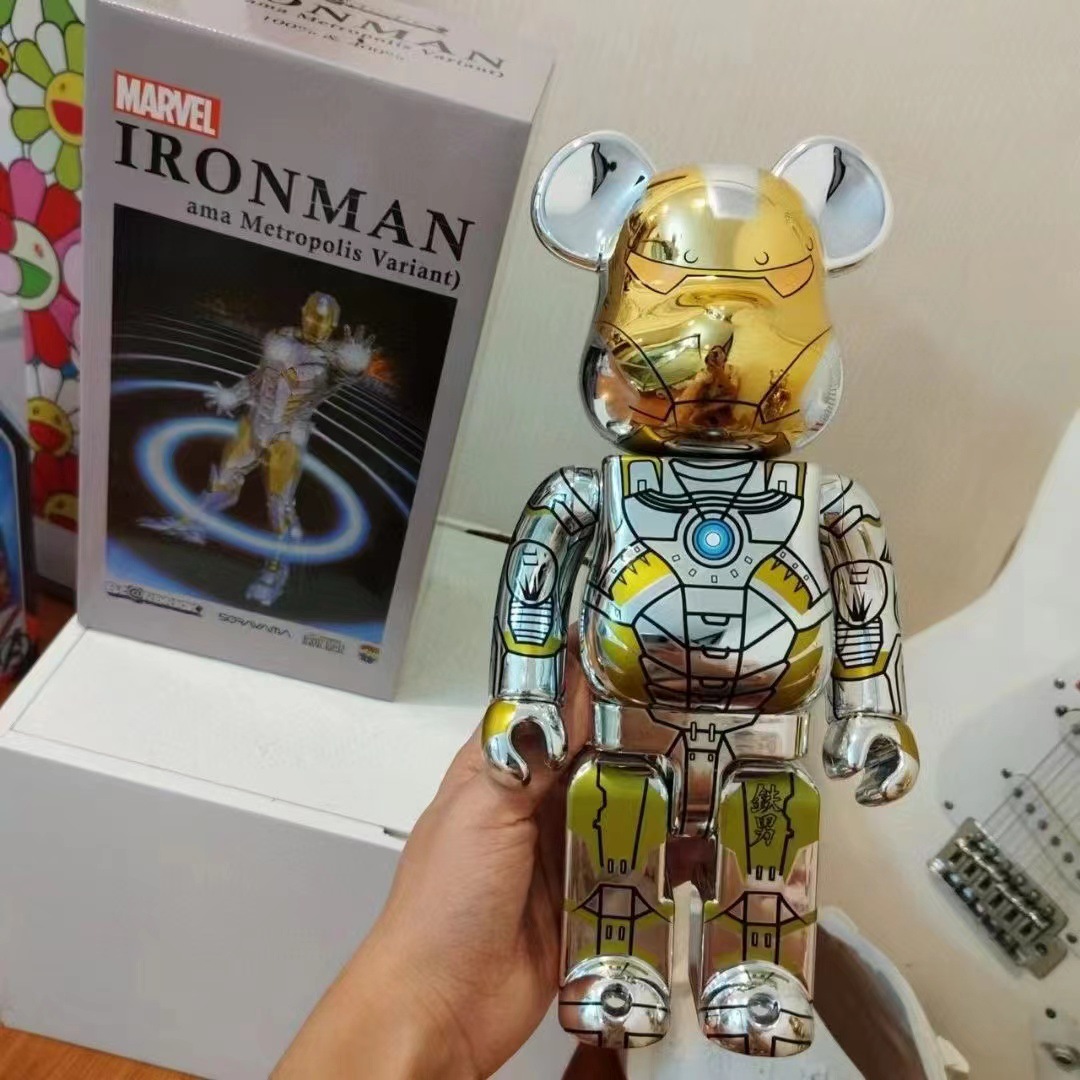 Wholesale Iron Man Spider-Man Bearbrick 400% Resin Figurine for