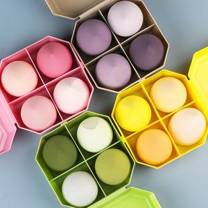 Œuf de beauté <span class=keywords><strong>Gourde</strong></span> Bouffée Lavable Goutte d'Eau Poudre Bouffée Maquillage Coupe Biseautée Éponge Bouffée - Product Image 1