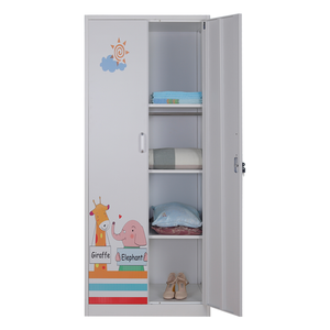 Armoire de rangement en acier multifonctionnelle pour vêtements suspendus - Product Image 4