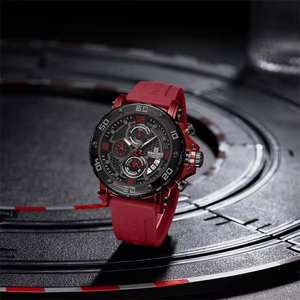 สำหรับ Naviforce นาฬิกาสปอร์ตของผู้ชาย7123คุณภาพสูงกันน้ำควอตซ์การเคลื่อนไหวสายซิลิโคนหน้าปัดตัวชี้วัดแบบดั้งเดิม Montre Homme - Product Image 4