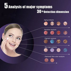Nouveau Portable visage peau analyse Machine humidité rides acné <span class=keywords><strong>Scanner</strong></span> analyseur de peau Machine Salon de beauté du visage analyse de la peau - Product Image 4