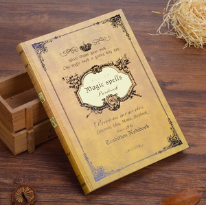 A5 <strong>A4</strong> Custom Design <strong>Hardback</strong> Traveler Journal Birthday Gift Diary Blue Yellow Green Red Retro Magic Vintage <strong>Notebook</strong> - Product Image 5