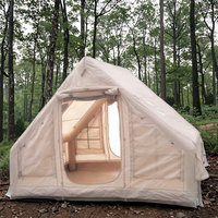 Tente gonflable extérieure imperméable à l'installation instantanée tente de glamping avec sac de rangement pour cuisinière