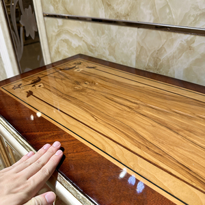 Table de <span class=keywords><strong>d</strong></span>écoration de hall en bois massif français RUI SEN, <span class=keywords><strong>porte</strong></span> de séparation sculptée de luxe européenne, buffet néo-classique - Product Image 5