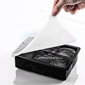 Molde de silicona al por mayor para congelador, bandejas apilables para hacer hielo con tapas, moldes redondos 3D para cubitos de hielo para cócteles y bourbon - Product Image 4