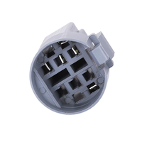 Bouton-poussoir métallique étanche 28 mm avec anneau lumineux LED, 1NO1NC, momentané ou à enclenchement, avec connecteur de câble