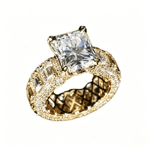 Anillo de Compromiso con Diamante Cultivado en Laboratorio, Corte Radiante, Personalizado, Oro Sólido de 14K/18K, D VVS1, Joyería Fina para Boda - Product Image 1