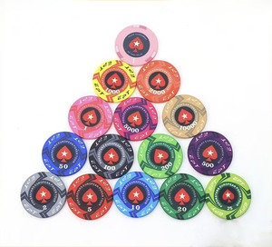 Jetons <span class=keywords><strong>de</strong></span> <span class=keywords><strong>poker</strong></span> en céramique EPT <span class=keywords><strong>de</strong></span> 10 grammes et 39 millimètres, avec logos/couleurs personnalisés, faible quantité minimale <span class=keywords><strong>de</strong></span> commande, livraison directe <span class=keywords><strong>de</strong></span> l'usine - Product Image 1
