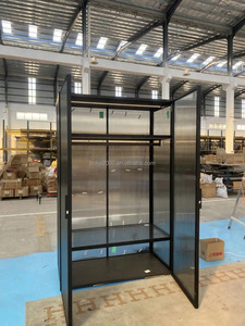 <span class=keywords><strong>Armoire</strong></span> à boissons alcoolisées au design moderne avec lumières LED et portes en verre <span class=keywords><strong>Armoire</strong></span> à vin pour restaurant à usage domestique - Product Image 5