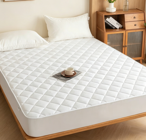 Protège-<span class=keywords><strong>matelas</strong></span> d'hôtel épaissi en coton rembourré, <span class=keywords><strong>anti</strong></span>-salissures et antidérapant, blanc, pièce unique - Product Image 5