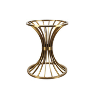 Pied de pied de Table basse en acier inoxydable, plaqué or, pour Restaurant de luxe, VT-02.2113