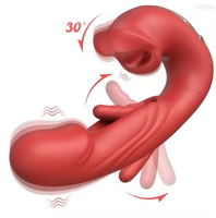 Vibrateur G-Spot 3-en-1 pour femmes, 7 modes de vibration, suceur de tétons vibrant, stimulateur de langue, étanche IPX6, rechargeable par USB