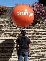 Ballon gonflable publicitaire pour événements d'entreprise, sac à dos gonflable en PVC étanche, ballon gonflable LED mobile pour l'extérieur