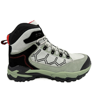 Chaussures de sécurité pour hommes MaxiTough Fashion Outdoor, à embout d'acier, imperméables, en cuir suédé, respirantes, mi-hautes, style baskets.