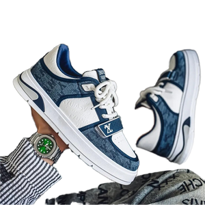 Zapatos Deportivos Transpirables de Diseño para Hombre, con Cordones, Estilo Skateboard, Retro, Gruesos, Casuales, Impermeables, que Aumentan la Estatura - Product Image 4