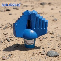 SINODRILLS 3.1/2 API Reg Pin en acier allié, fraise PDC en carbure à 3 ailettes, foret à pas progressif pour forage de tête de puits 10.1/2''