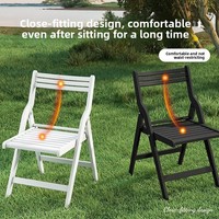 Chaise de salle à manger pliable en plastique moderne, durable, légère et confortable pour la maison, le camping en plein air, le parc et la cour