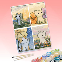 Kits de peinture par numéros DIY personnalisables, ensemble de peinture à l'huile non personnalisé pour adultes, enfants et débutants, livraison directe