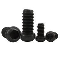 Vis hexagonale à tête cylindrique petite noire de grade 10.9 du fabricant M3 M4 M6, vis à tête bombée petite, vis à tête ronde petite, vis à petit diamètre de tête