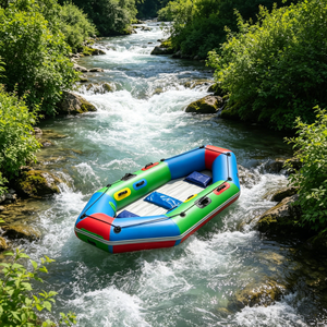 Bateau de sauvetage gonflable en PVC autoportant, résistant <span class=keywords><strong>à</strong></span> l'usure et antidérapant, pour opérations de rafting et de dérive, léger, 3 personnes - Product Image 1