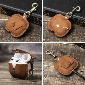 Estuche Protector para Auriculares Bluetooth, Resistente a Impactos, de Cuero Genuino con Gancho para Airpods 3, Amplio Stock Disponible - Product Image 5