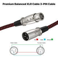 Câble de microphone XLR OEM d'usine de haute qualité 1M 3M 5M, câbles XLR 3 broches mâle-femelle, câble audio XLR micro équilibré