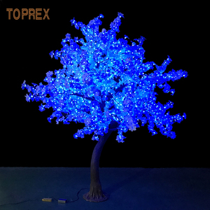 Decoración Navideña para Exteriores, Árbol de Hojas de Arce Artificiales con Luces LED RGB, Clasificación IP65, Fácil Instalación, Ideal para Otoño - Product Image 6