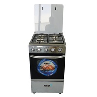 Cuisinière à gaz Xunda à 4 brûleurs avec four et grill, personnalisable ou standard, à prix avantageux