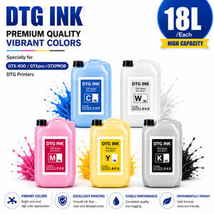Tinta Blanca CMYK de 18L para Impresora Brother GTX-600 GTXpro GTXPROB, Excelente Rendimiento de Impresión, Venta al Por Mayor - Product Image 1
