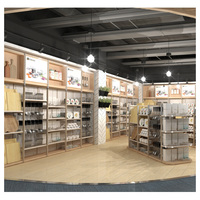 Étagère en bois de taille personnalisée pour supermarché, présentoirs, gondole, étagères de supermarché pour chaussettes