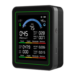 Asker Air Quality Monitor ZN-MT13 OLED Display PM2.5 CO2 Formaldehyde TVOC Temperature Humidity Detector - Product Image 1