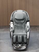 Fauteuil de massage de luxe 5D à gravité zéro avec rouleaux Shiatsu, détection corporelle intelligente, commande vocale IA, HiFi Bluetooth