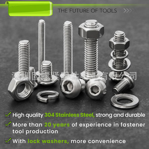 A2-70 1160pcs M3 M4 M5 M6 Hex Button Screws Set 304 Stainless Steel With Nuts Washers Metric ISO7380 - Product Image 4